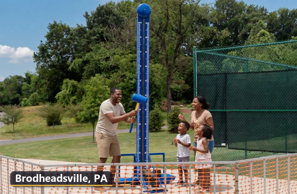High striker carnival game rental in Brodheadsville, Pennsylvania for field days, parties and events