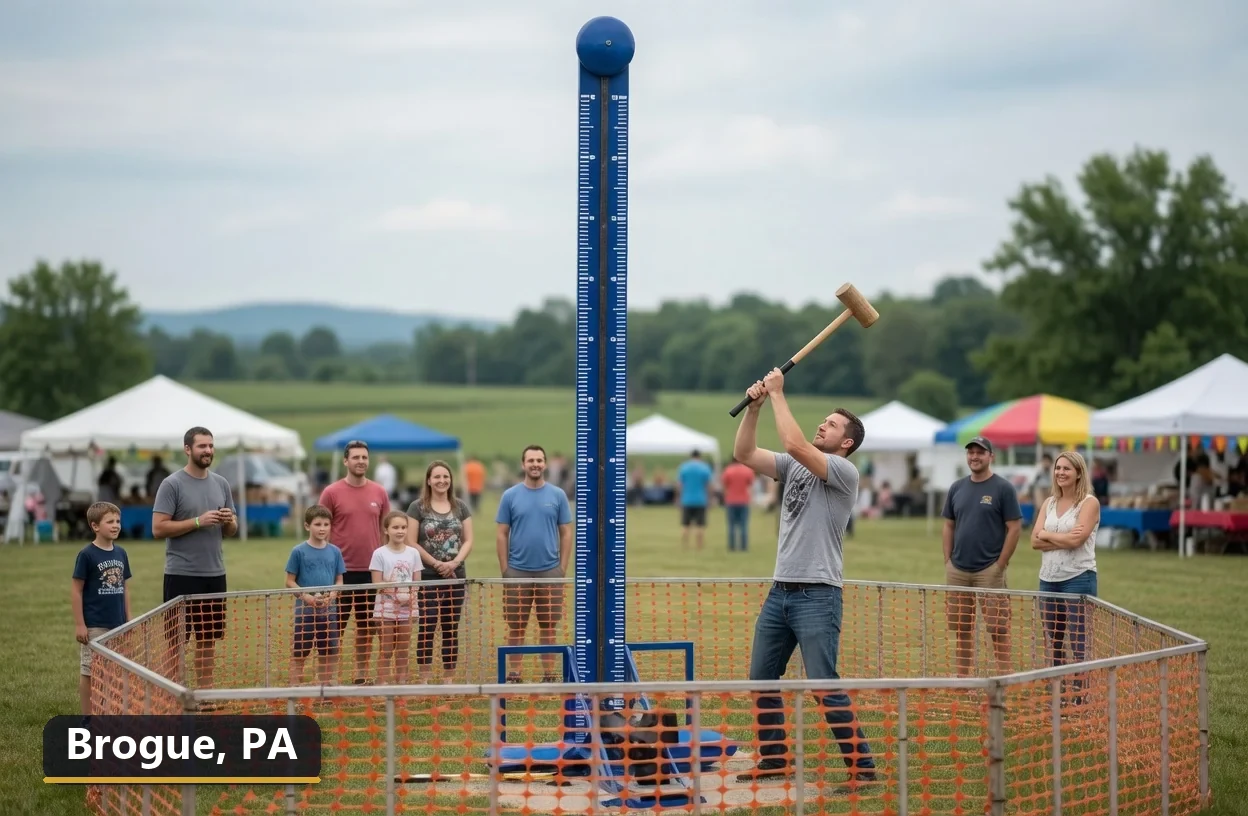 High striker carnival game rental in Brogue, Pennsylvania for field days, parties and events