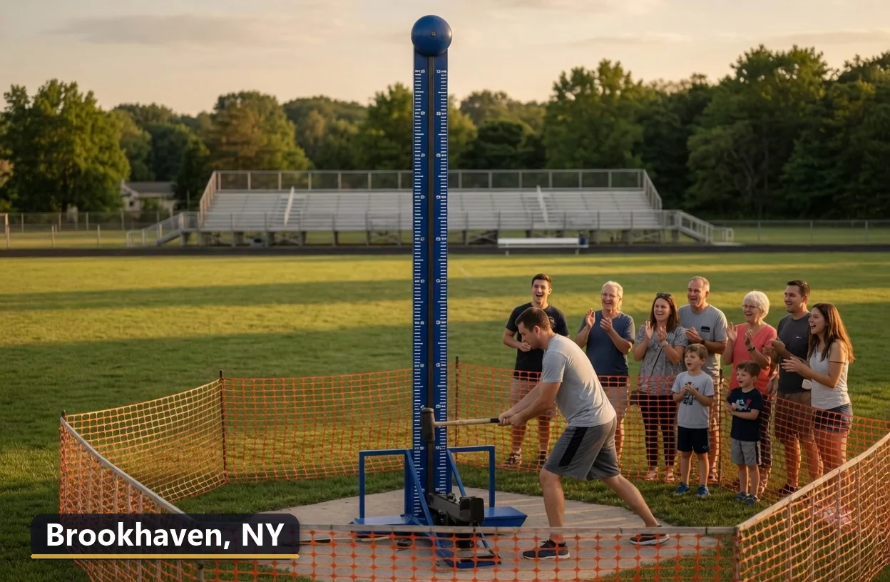 High striker carnival game rental in Brookhaven, New York for field days, parties and events