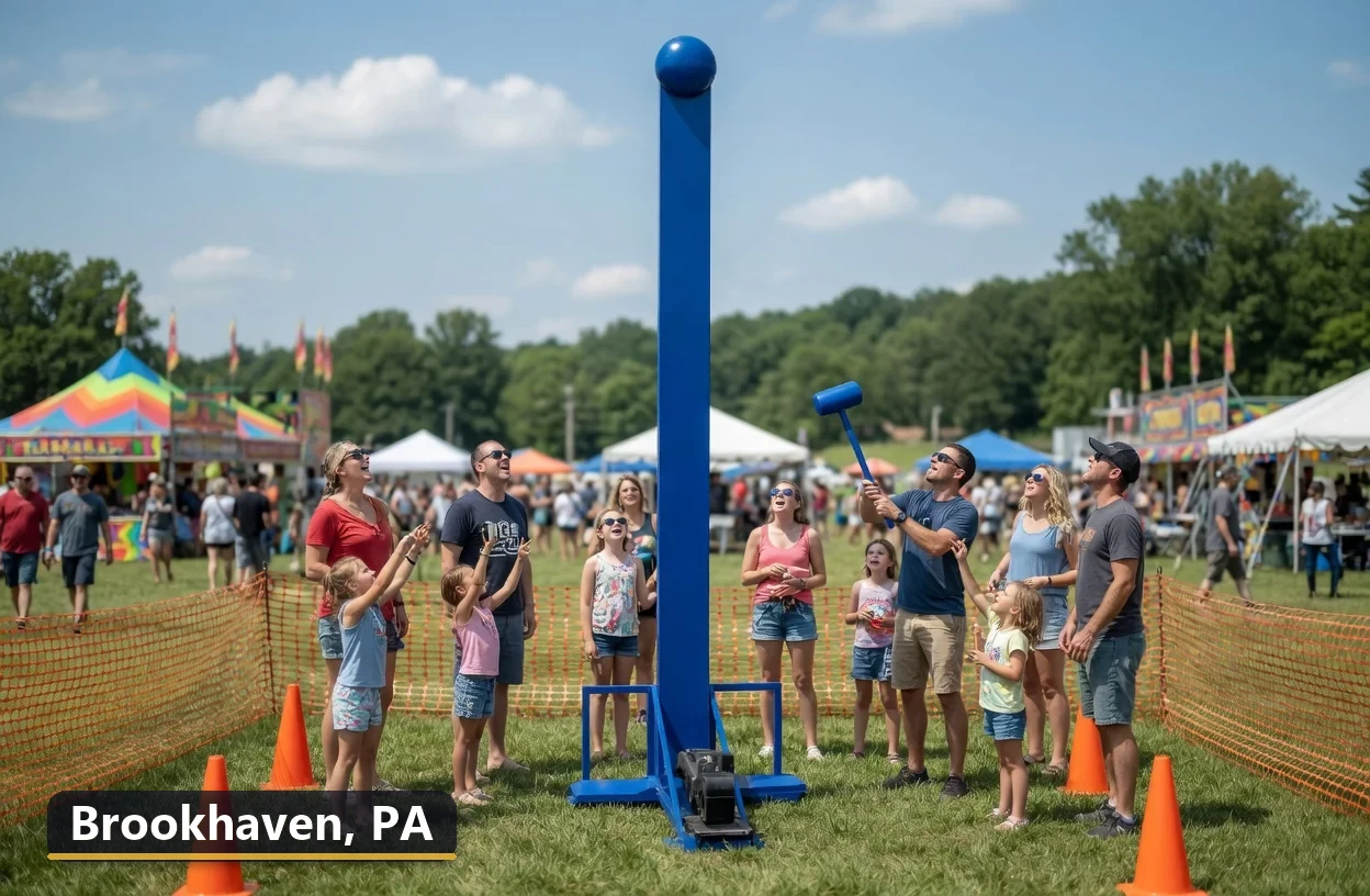 High striker carnival game rental in Brookhaven, Pennsylvania for field days, parties and events
