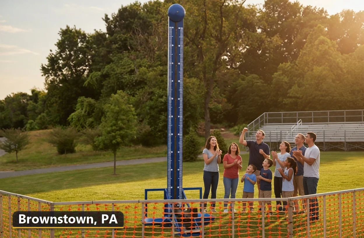 High striker carnival game rental in Brownstown, Pennsylvania for field days, parties and events