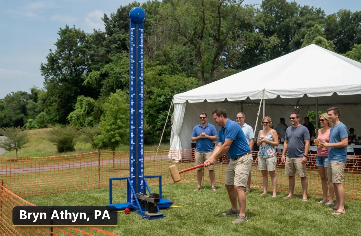 High striker carnival game rental in Bryn Athyn, Pennsylvania for field days, parties and events