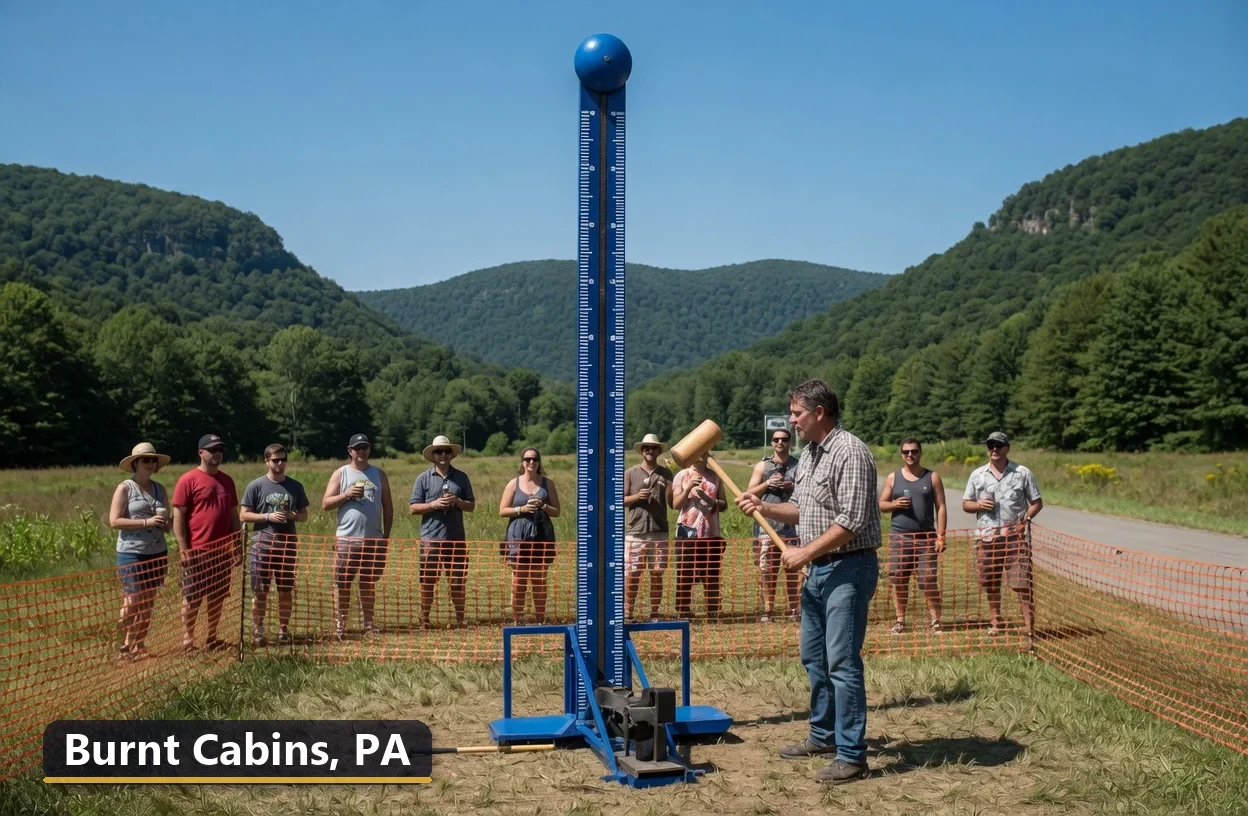 High striker carnival game rental in Burnt Cabins, Pennsylvania for field days, parties and events