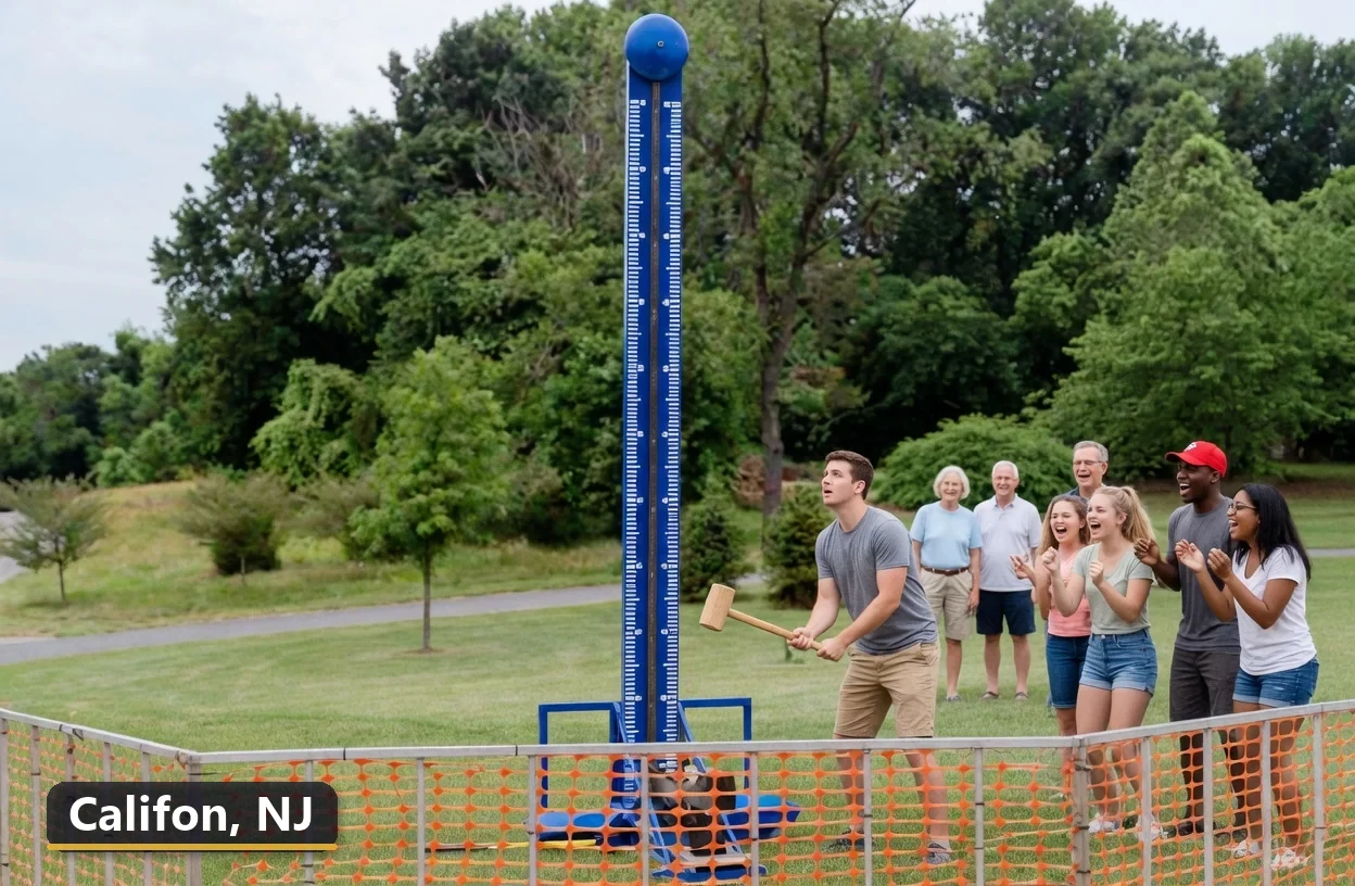 High striker carnival game rental in Califon, New Jersey for field days, parties and events
