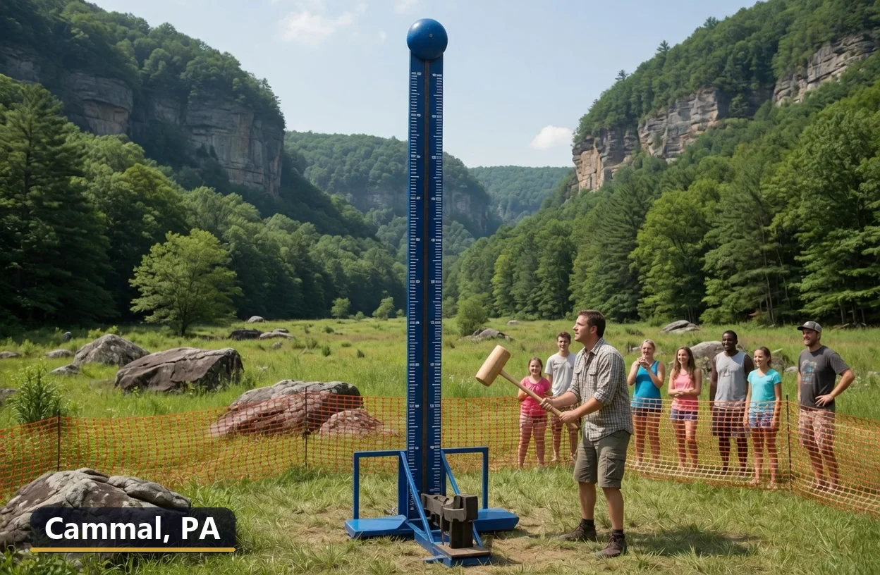 High striker carnival game rental in Cammal, Pennsylvania for field days, parties and events