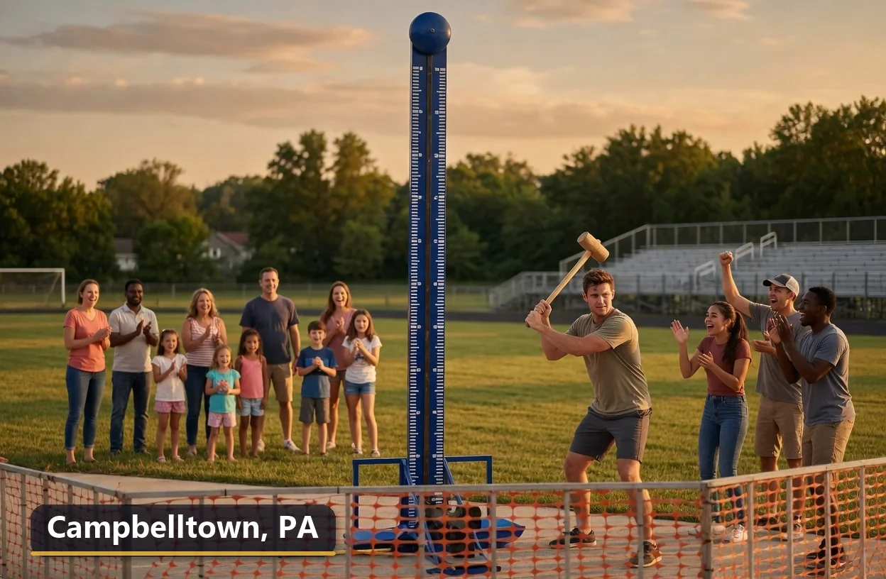 High striker carnival game rental in Campbelltown, Pennsylvania for field days, parties and events