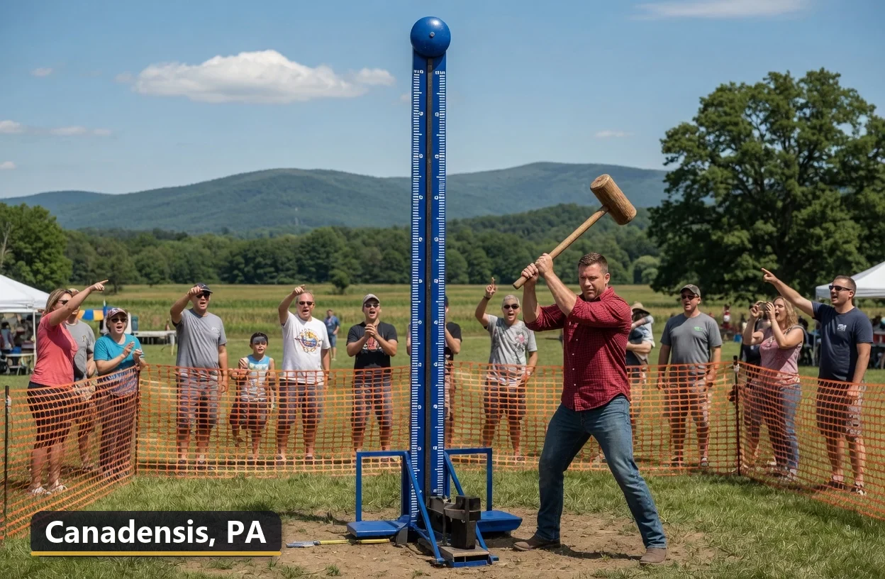 High striker carnival game rental in Canadensis, Pennsylvania for field days, parties and events