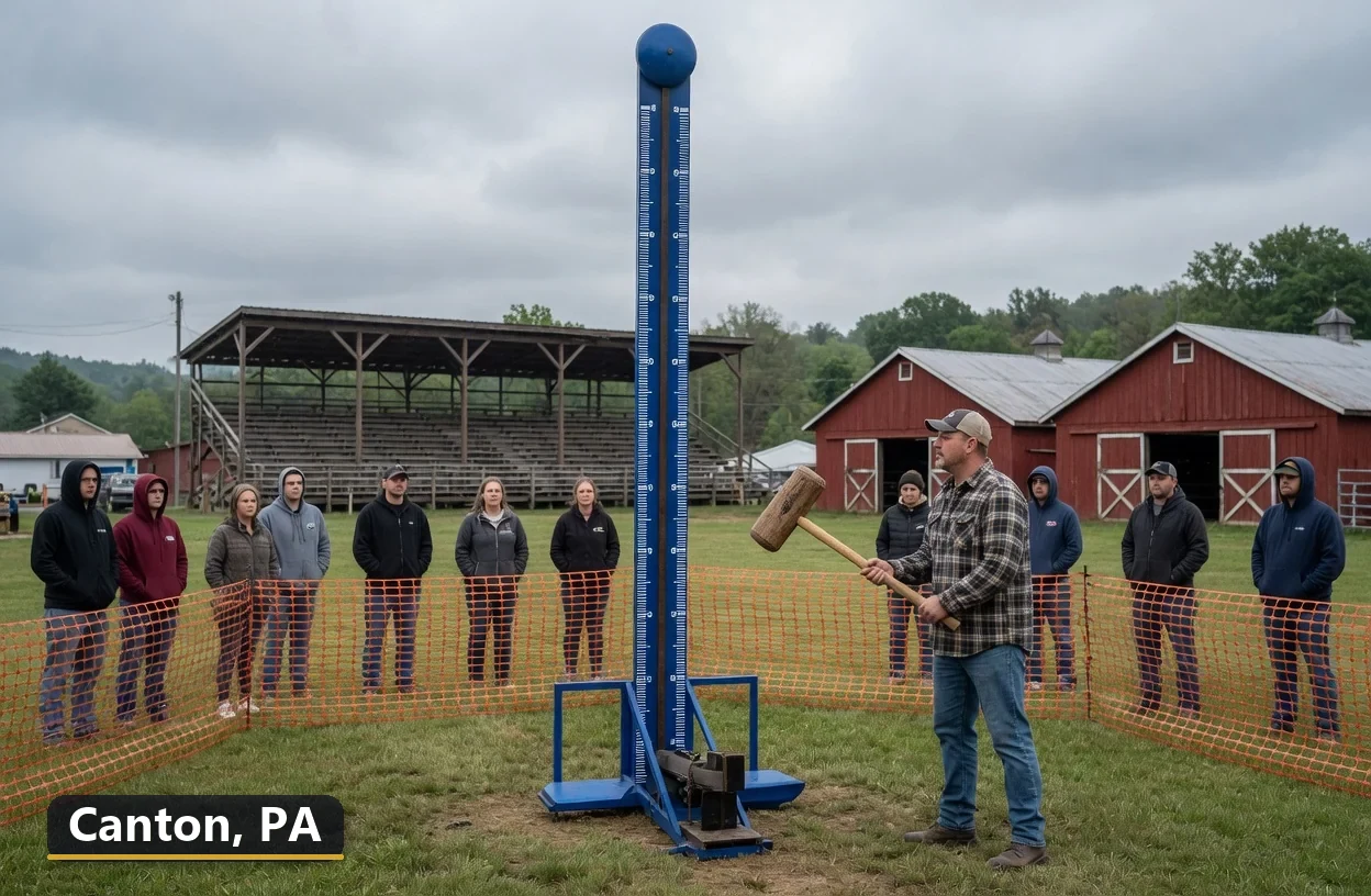 High striker carnival game rental in Canton, Pennsylvania for field days, parties and events