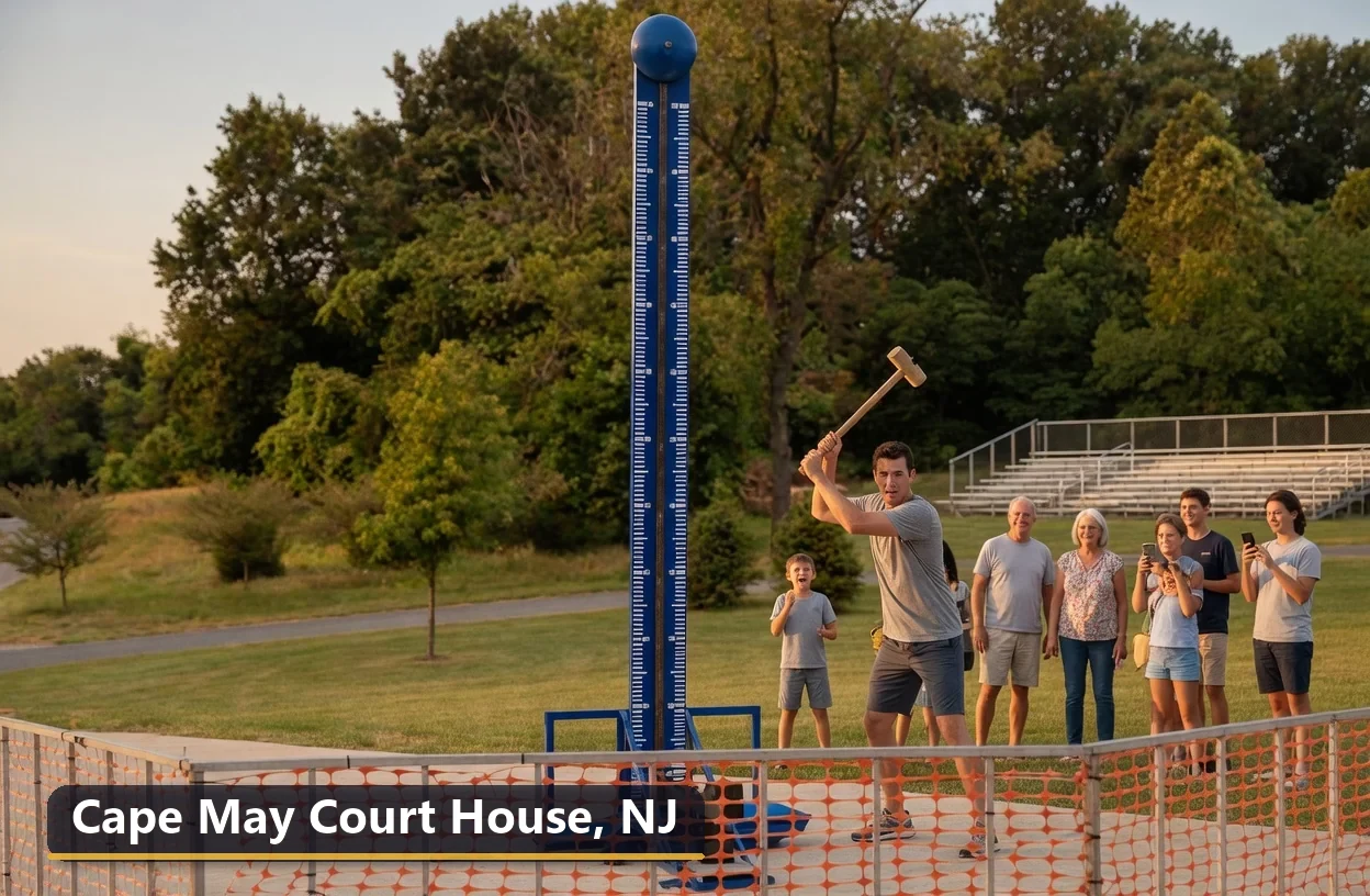High striker carnival game rental in Cape May Court House, New Jersey for field days, parties and events