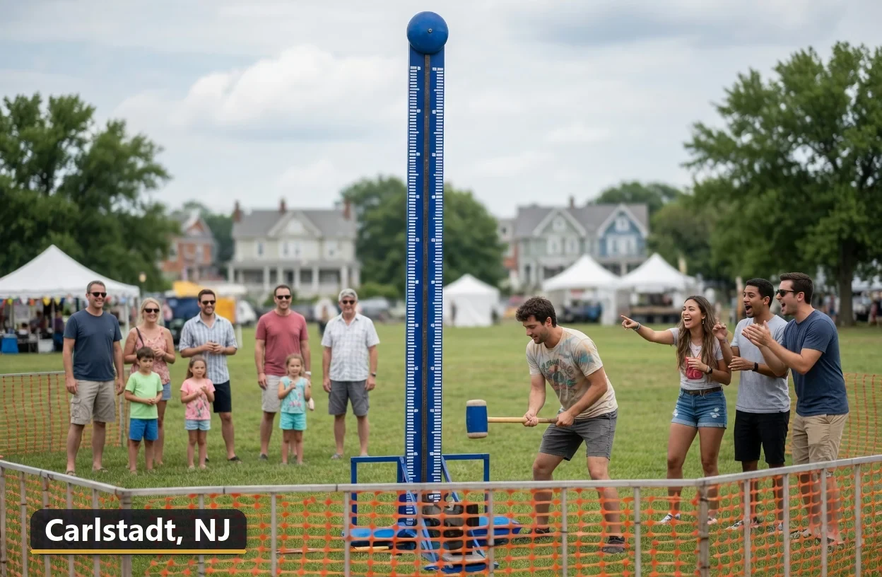 High striker carnival game rental in Carlstadt, New Jersey for field days, parties and events