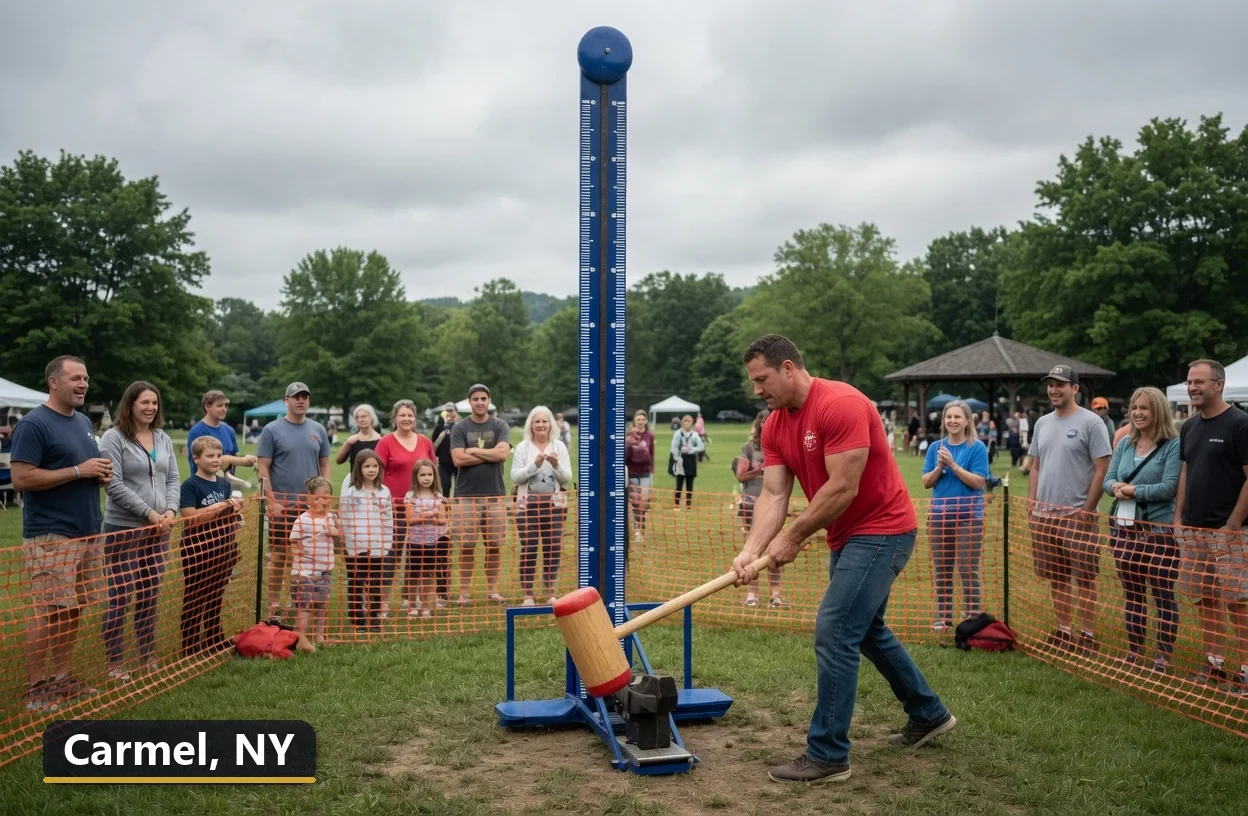 High striker carnival game rental in Carmel, New York for field days, parties and events