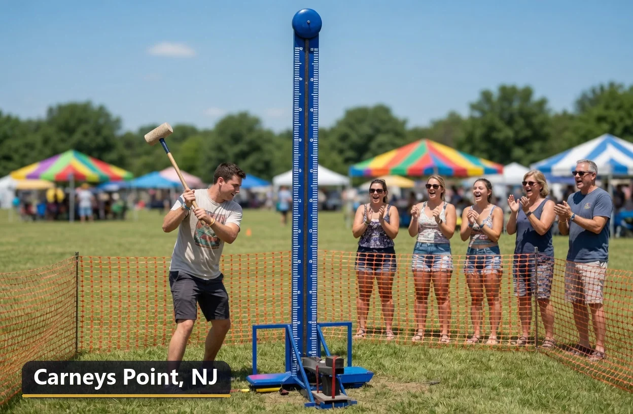 High striker carnival game rental in Carneys Point, New Jersey for field days, parties and events