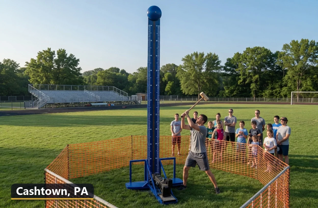 High striker carnival game rental in Cashtown, Pennsylvania for field days, parties and events