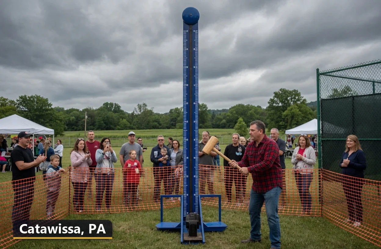 High striker carnival game rental in Catawissa, Pennsylvania for field days, parties and events