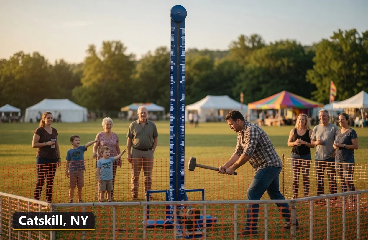High striker carnival game rental in Catskill, New York for field days, parties and events