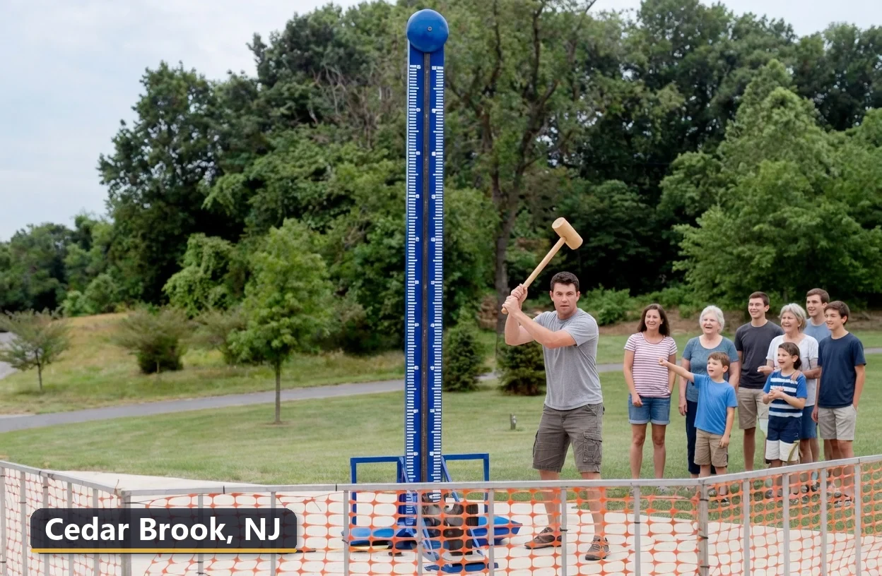 High striker carnival game rental in Cedar Brook, New Jersey for field days, parties and events