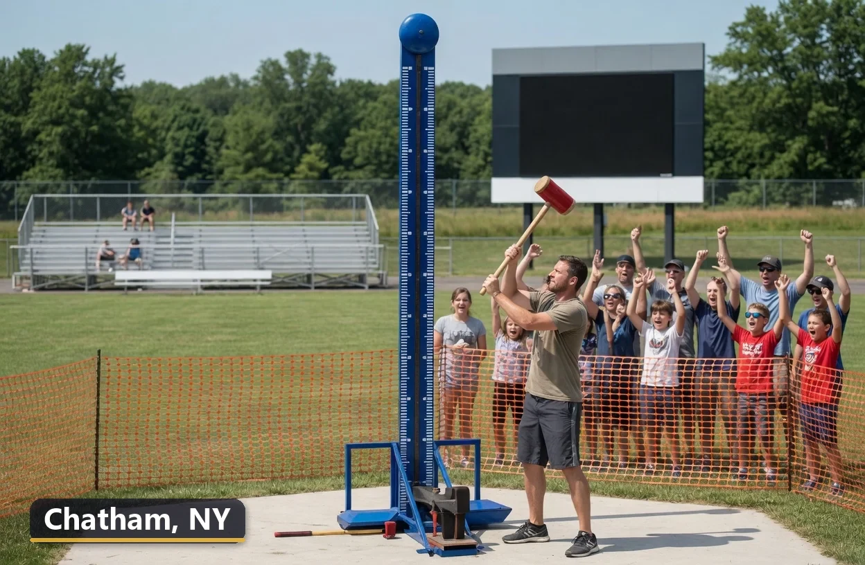High striker carnival game rental in Chatham, New York for field days, parties and events