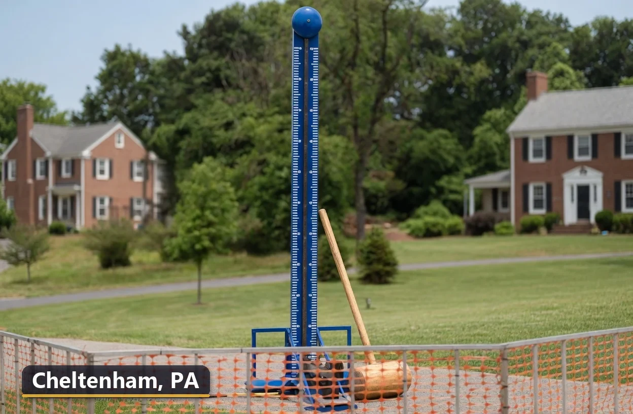 High striker carnival game rental in Cheltenham, Pennsylvania for field days, parties and events
