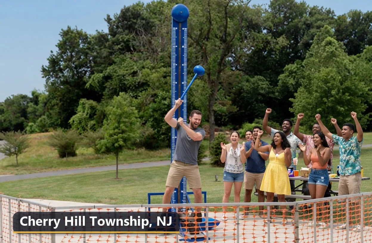 High striker carnival game rental in Cherry Hill Township, New Jersey for field days, parties and events