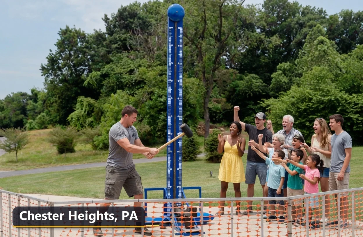High striker carnival game rental in Chester Heights, Pennsylvania for field days, parties and events