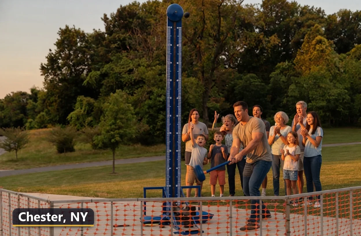 High striker carnival game rental in Chester, New York for field days, parties and events