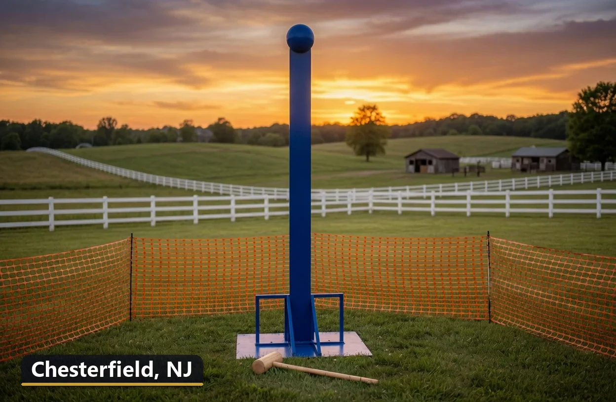 High striker carnival game rental in Chesterfield, New Jersey for field days, parties and events