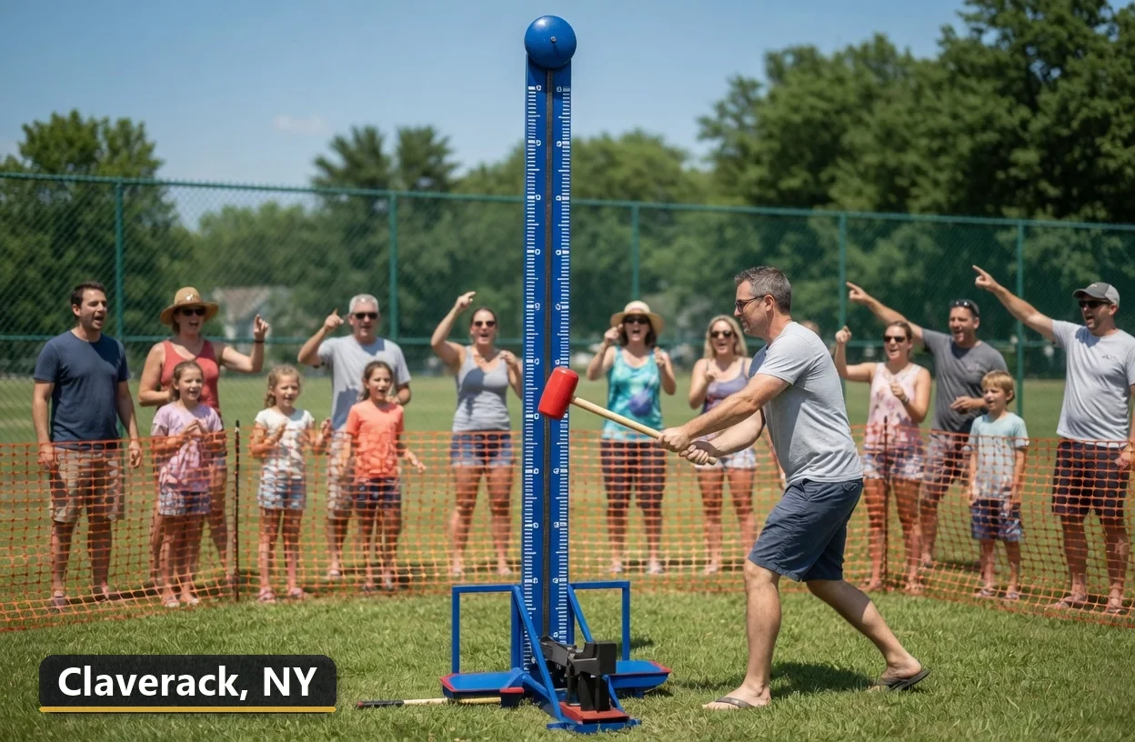 High striker carnival game rental in Claverack, New York for field days, parties and events