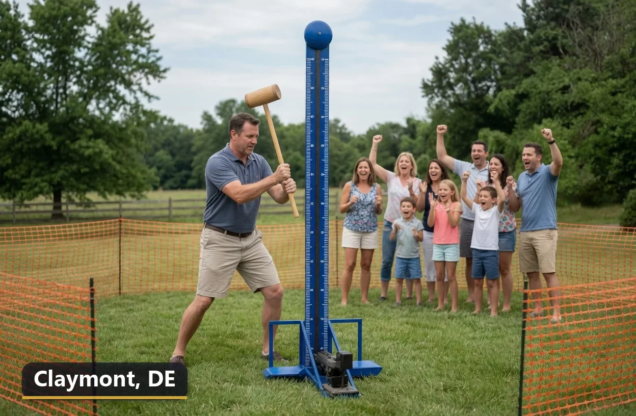 High striker carnival game rental in Claymont, Delaware for field days, parties and events