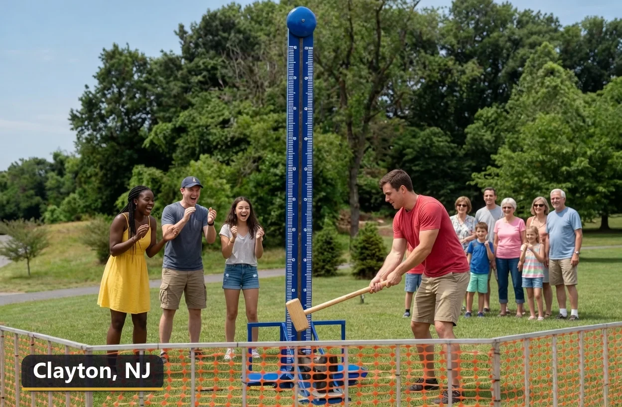 High striker carnival game rental in Clayton, New Jersey for field days, parties and events