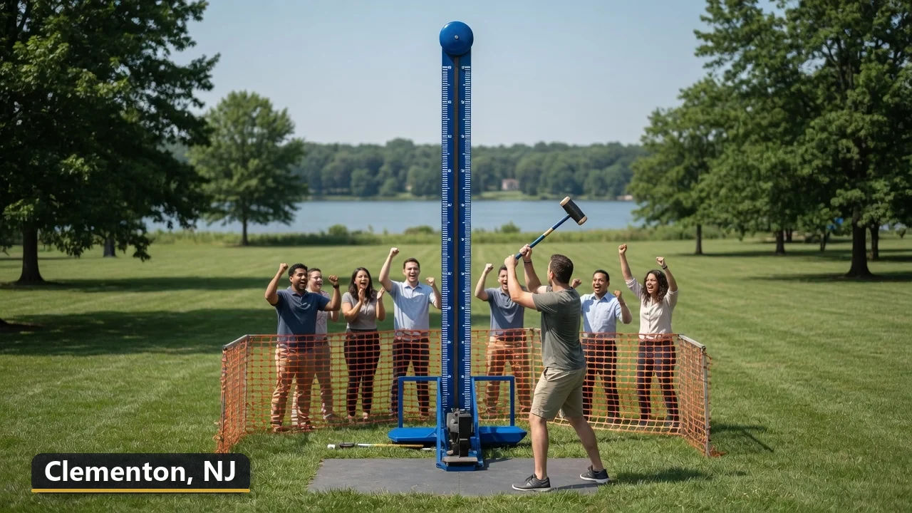 High striker carnival game rental in Clementon, New Jersey for field days, parties and events