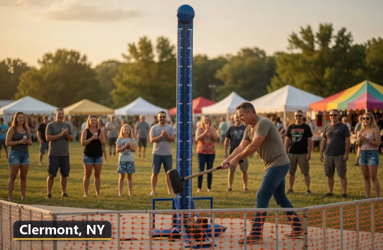 High striker carnival game rental in Clermont, New York for field days, parties and events