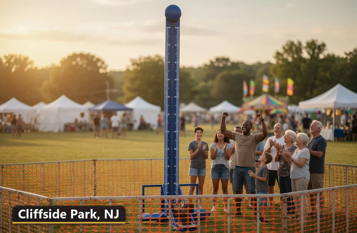 High striker carnival game rental in Cliffside Park, New Jersey for field days, parties and events