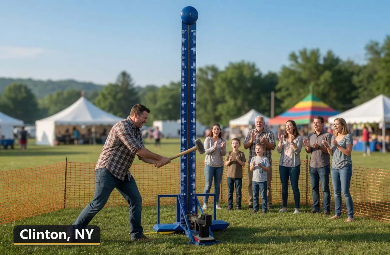 High striker carnival game rental in Clinton, New York for field days, parties and events