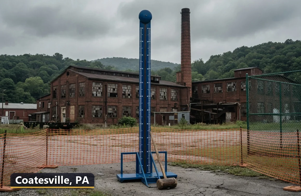 High striker carnival game rental in Coatesville, Pennsylvania for field days, parties and events