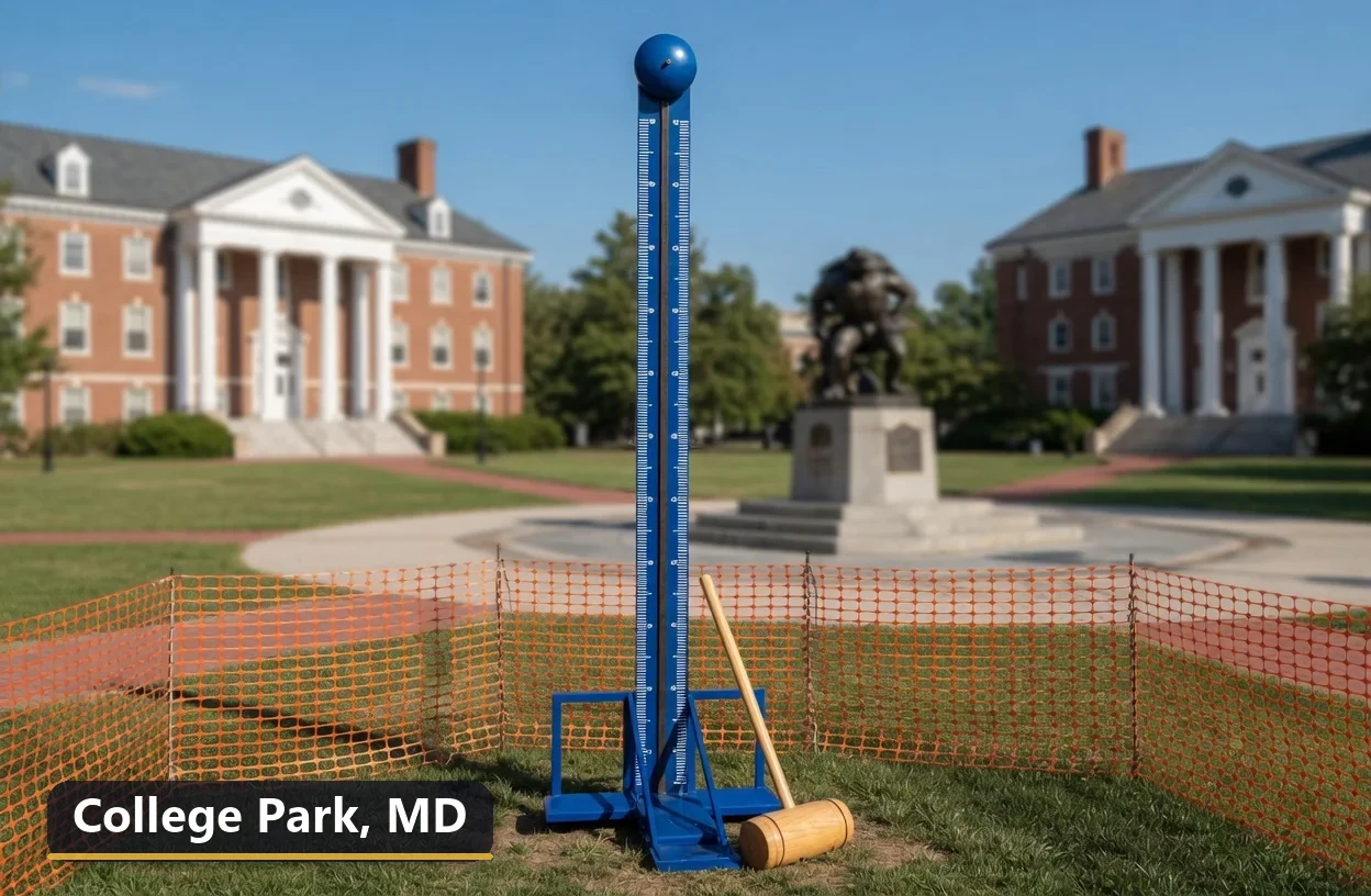 High striker carnival game rental in College Park, Maryland for field days, parties and events