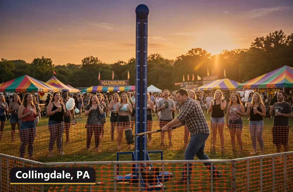 High striker carnival game rental in Collingdale, Pennsylvania for field days, parties and events