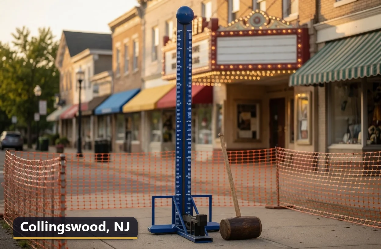 High striker carnival game rental in Collingswood, New Jersey for field days, parties and events