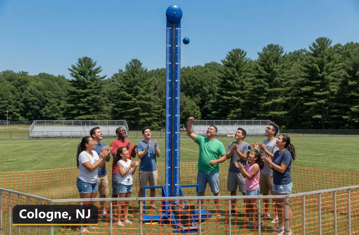 High striker carnival game rental in Cologne, New Jersey for field days, parties and events