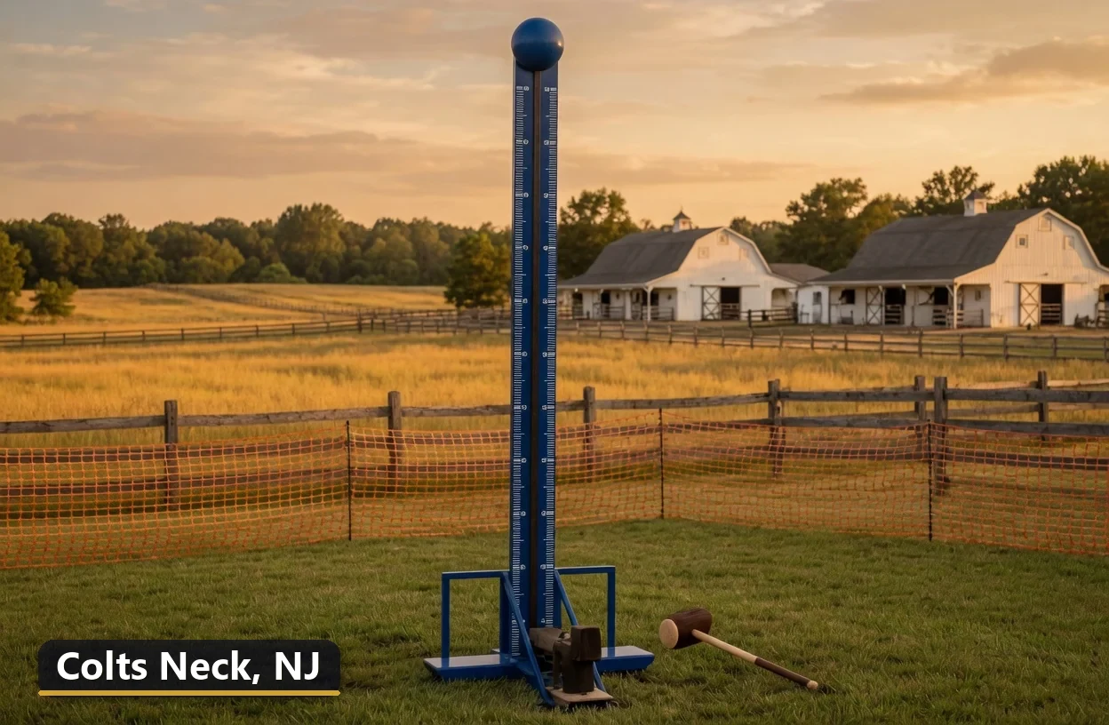 High striker carnival game rental in Colts Neck, New Jersey for field days, parties and events