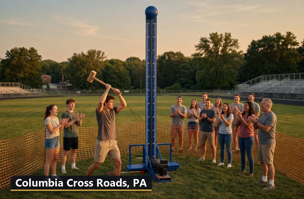 High striker carnival game rental in Columbia Cross Roads, Pennsylvania for field days, parties and events