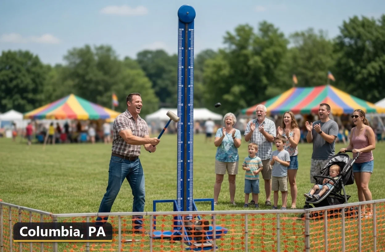 High striker carnival game rental in Columbia, Pennsylvania for field days, parties and events