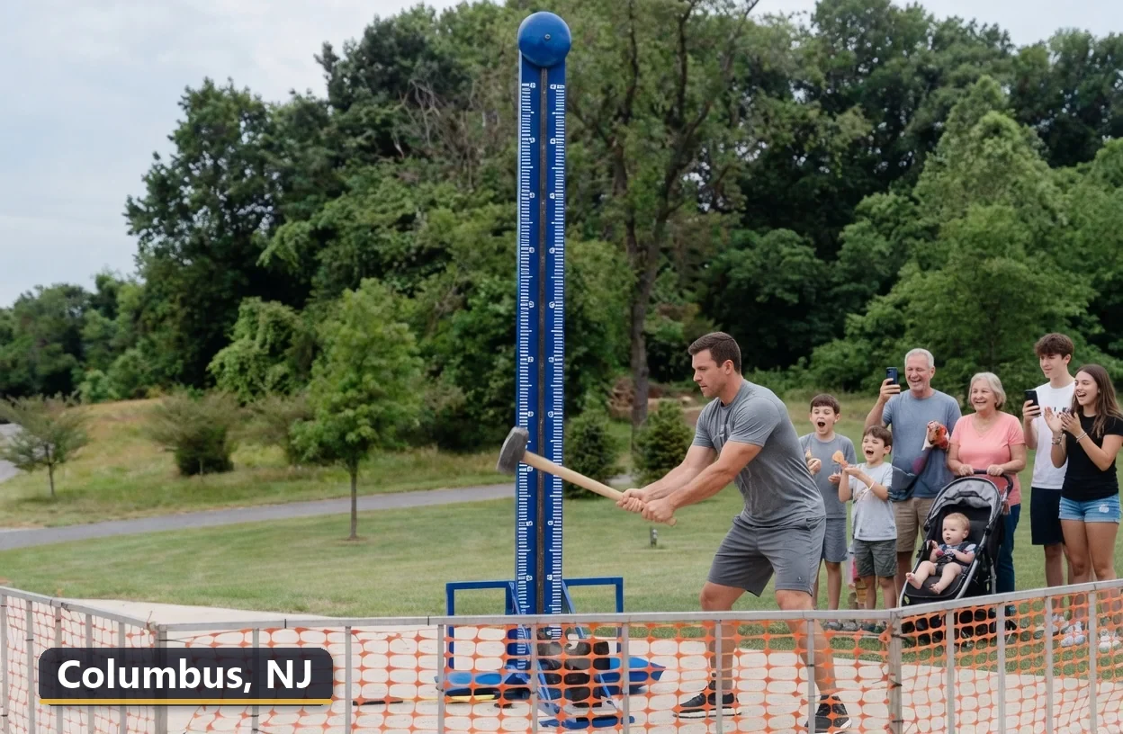 High striker carnival game rental in Columbus, New Jersey for field days, parties and events