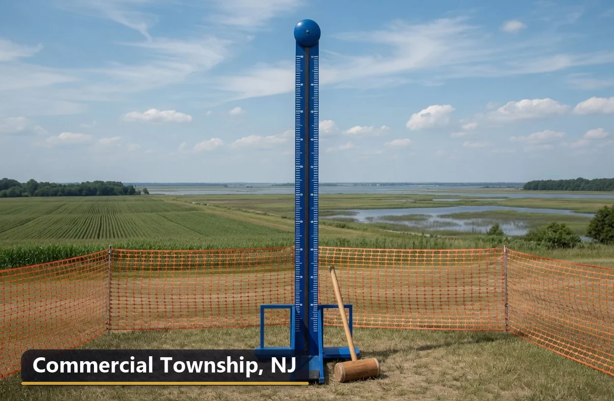 High striker carnival game rental in Commercial Township, New Jersey for field days, parties and events