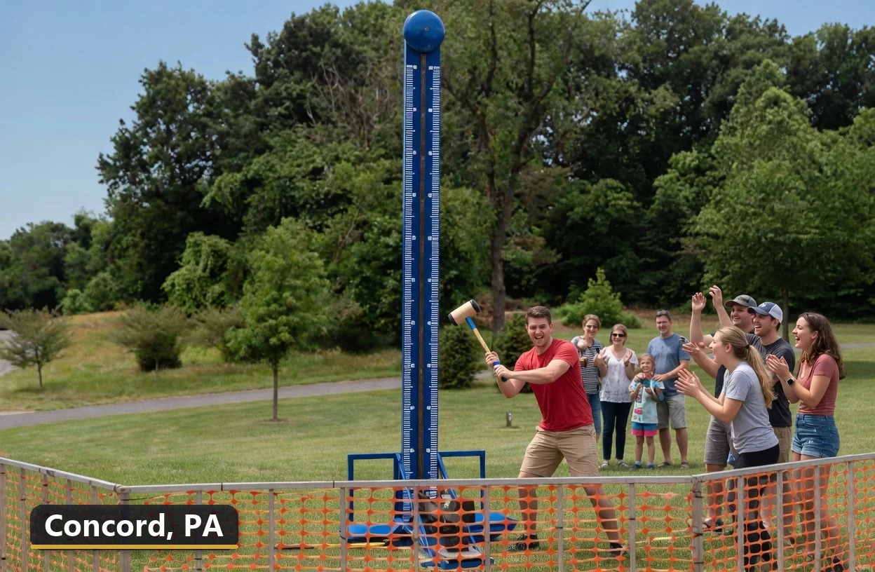 High striker carnival game rental in Concord, Pennsylvania for field days, parties and events