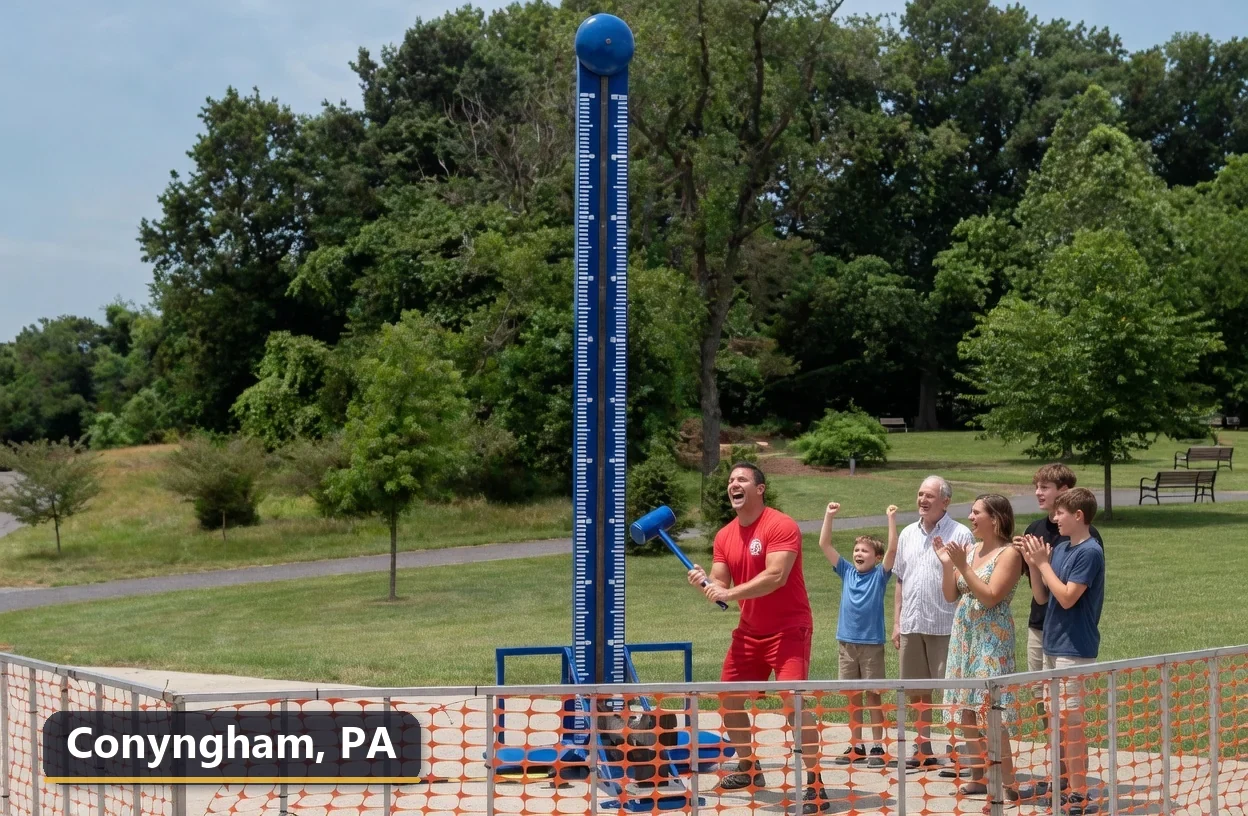 High striker carnival game rental in Conyngham, Pennsylvania for field days, parties and events