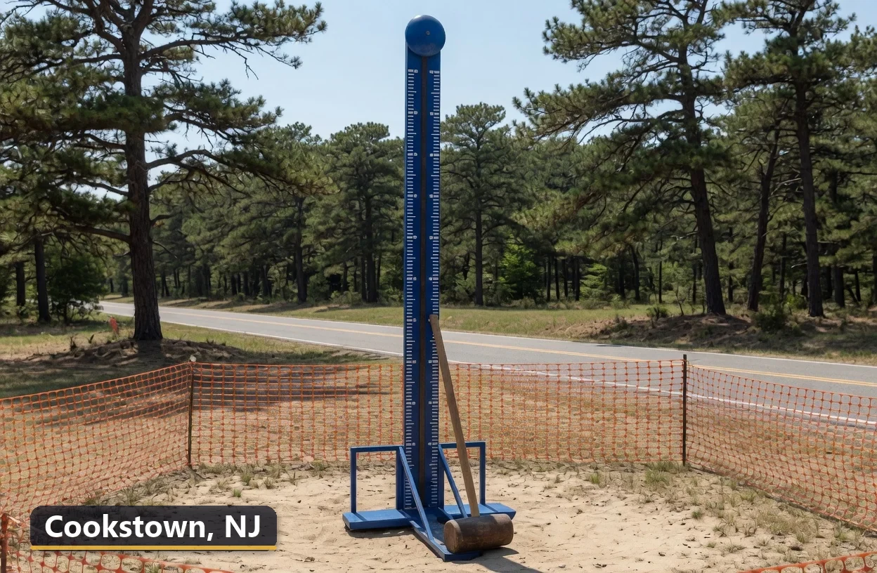 High striker carnival game rental in Cookstown, New Jersey for field days, parties and events