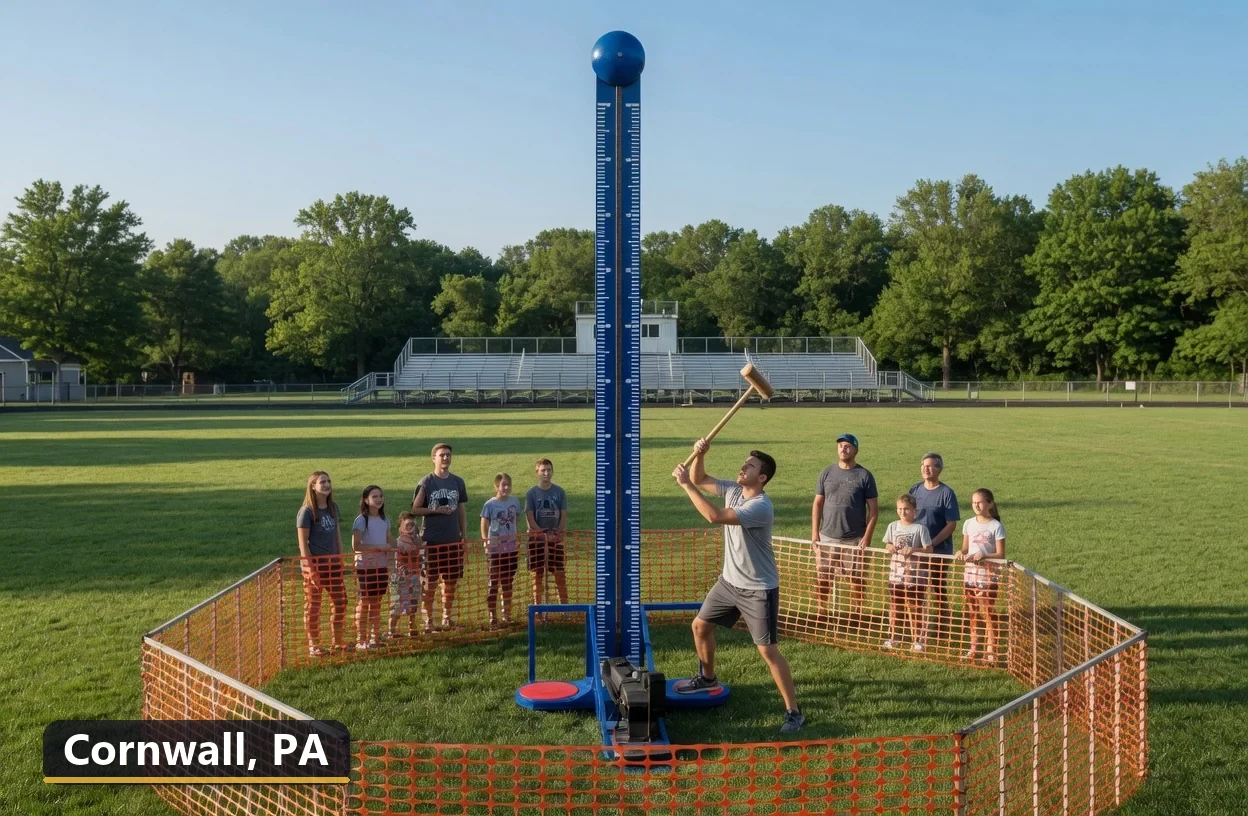 High striker carnival game rental in Cornwall, Pennsylvania for field days, parties and events
