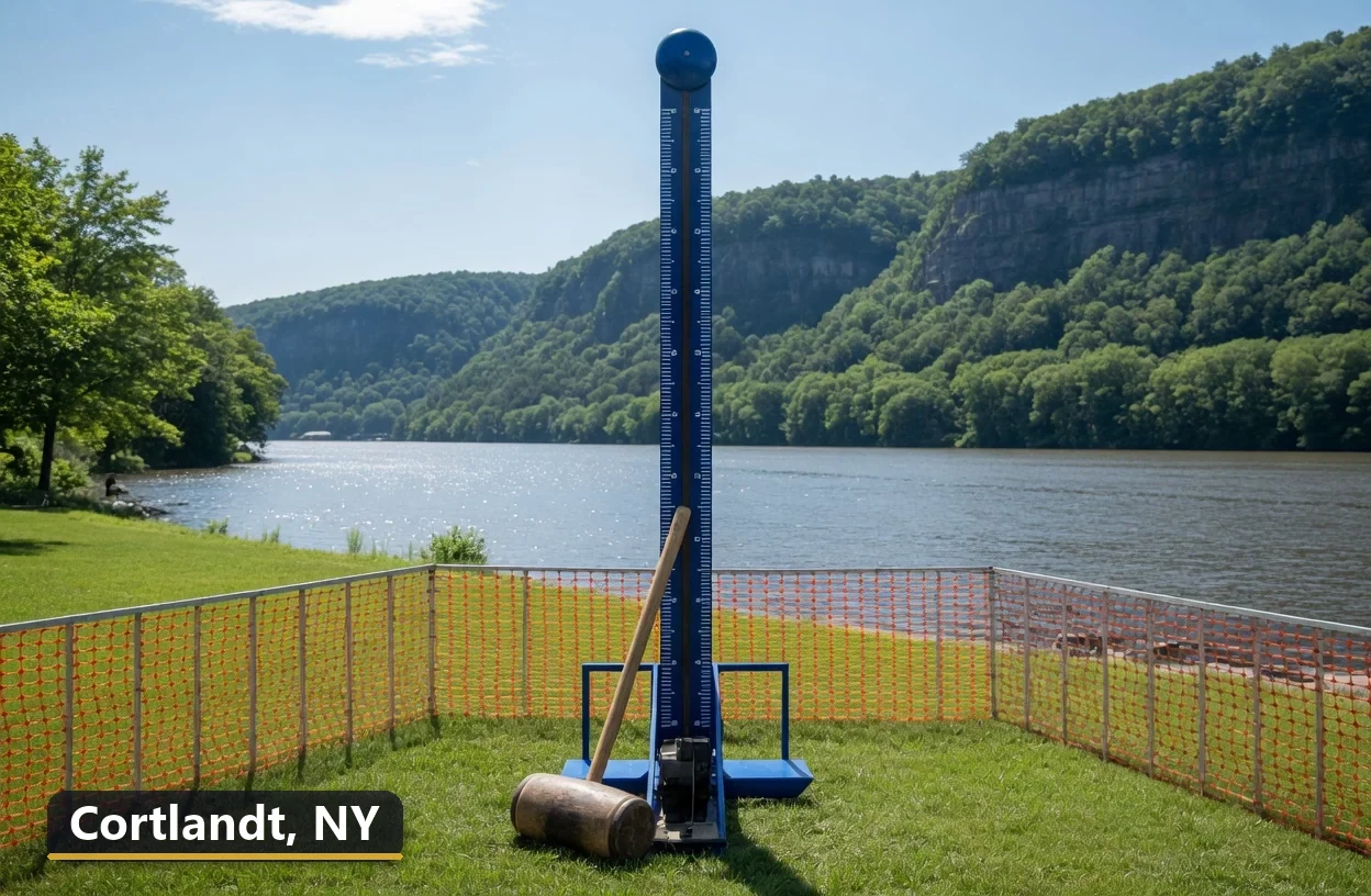 High striker carnival game rental in Cortlandt, New York for field days, parties and events