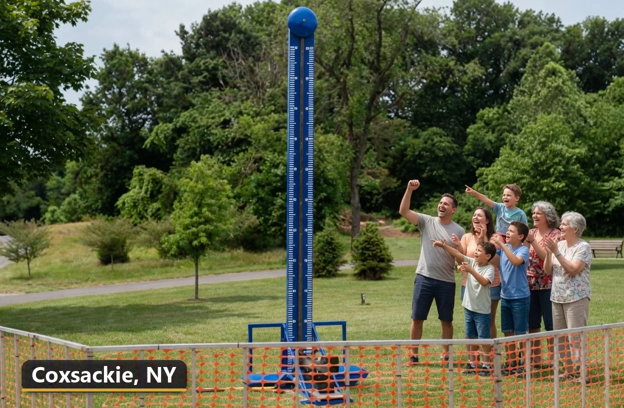 High striker carnival game rental in Coxsackie, New York for field days, parties and events