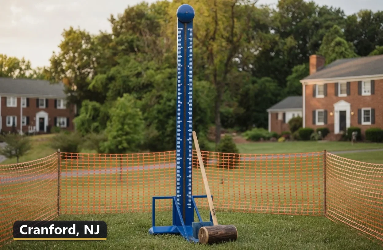 High striker carnival game rental in Cranford, New Jersey for field days, parties and events
